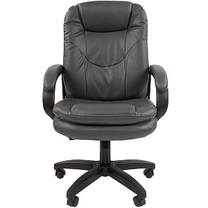 Офисное кресло CHAIRMAN 668LT NEW, экокожа, серый